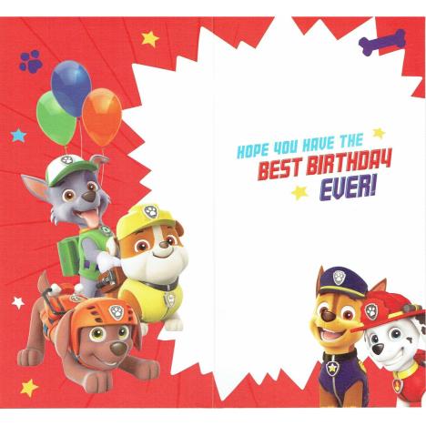 Nephew Paw Patrol Birthday Card Extra Image 1